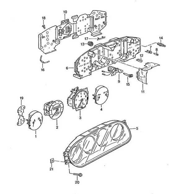 Diagram 906-000 Porsche Cayman 987C/981C (2005-2016) Electrical equipment