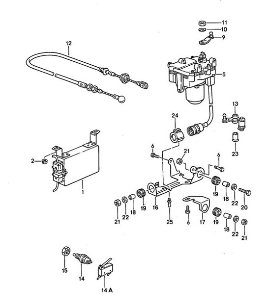 Diagram 907-000 Porsche Cayman S 3.4L 987C 2005-08 Electrical equipment