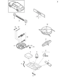 Cric à outils Panamera 970 (G1) 2010-16