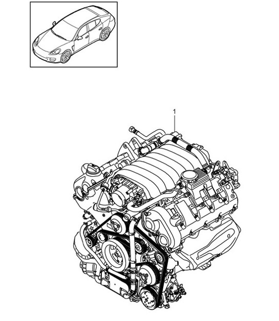 Diagram 101-000 Porsche Cayman 987C/981C (2005-2016) Engine