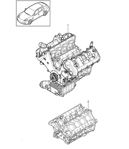 Diagram 101-002 Porsche 996 C4 3.4L 1997-08/01 Engine