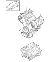 Basismotor / Shortblock (Modell: 4620,4640) Panamera 970 (G1) 3.6L &gt;&gt;2013