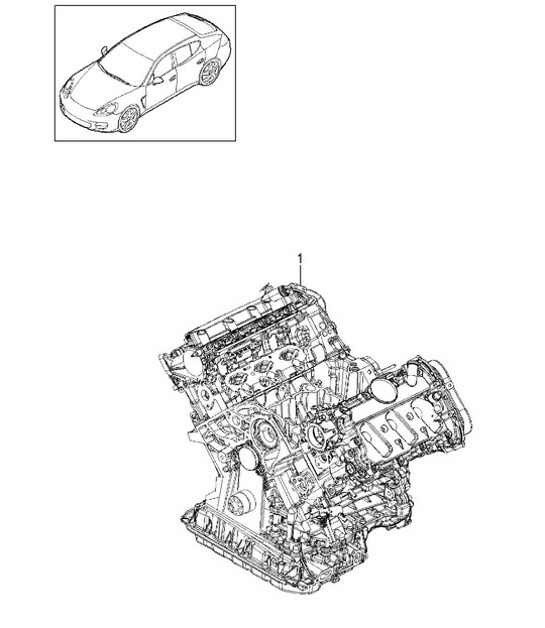 Diagram 101-022 Porsche 991 Cabriolet 2S 3.0L (420 Bhp) Engine