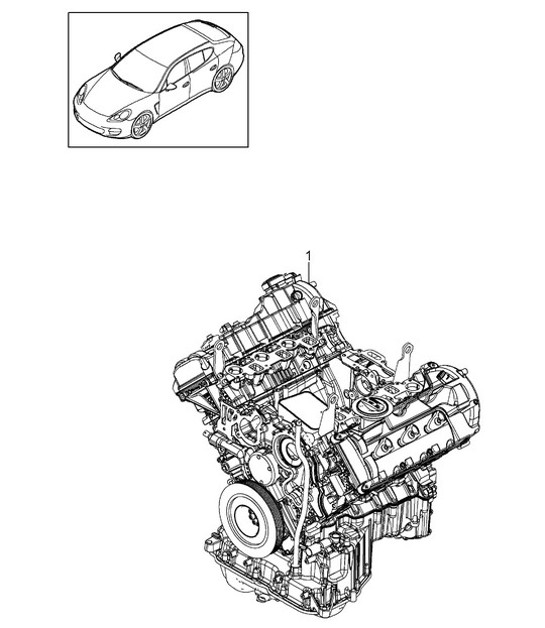Diagram 101-027 Porsche Cayenne Coupe E-Hybrid V6 3.0L 340Hp 