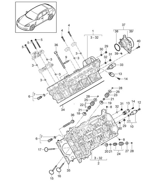 Diagram 103-006 Porsche Macan Petrol 2.0L 265Bhp 