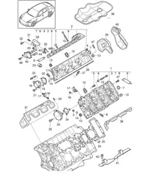 Culata (Modelo: CGEA,CGE, CGFA) Panamera 970 (G1) 3.0L HYBRID 2012-16