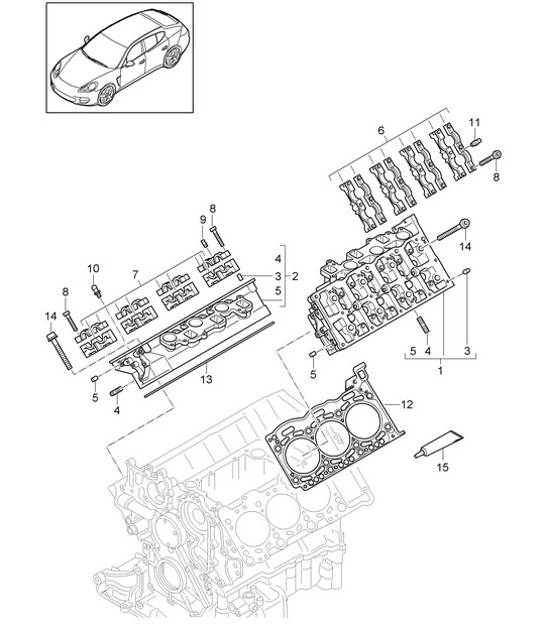 Diagram 103-010 Porsche 997 MKII GT3 2010>> Engine