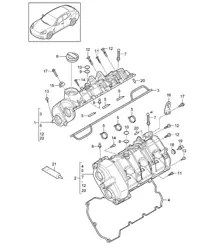 Ventildeckel (Modell: CWDA,CWD, CWFA,CWF) Panamera 970 (G1) 3.0L 2014>>
