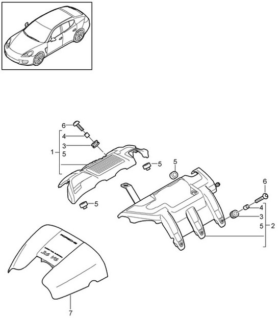 Diagram 103-035 Porsche Cayenne Turbo S 4.5L 2006>> Engine