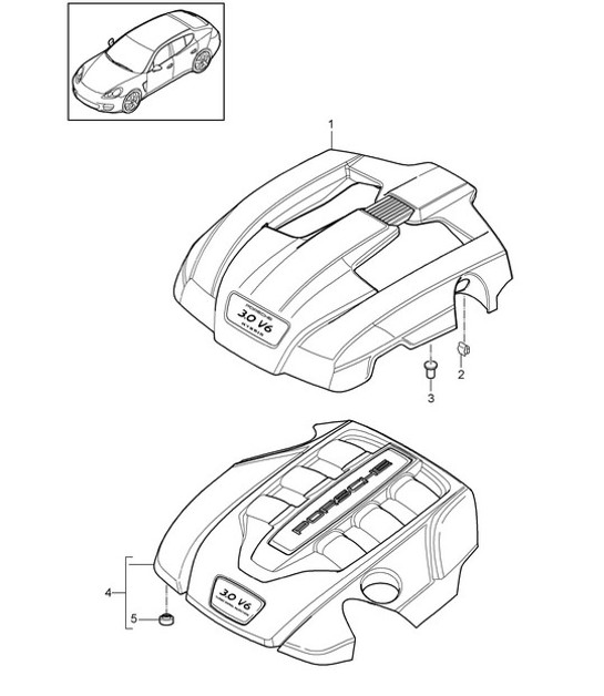 Diagram 103-040 Porsche Cayman S 3.4L 987C 2005-08 Engine
