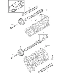 Camshaft (Model: 4620,4640, CWAA,CXNA) Panamera 970 (G1) 3.6L 2010-16