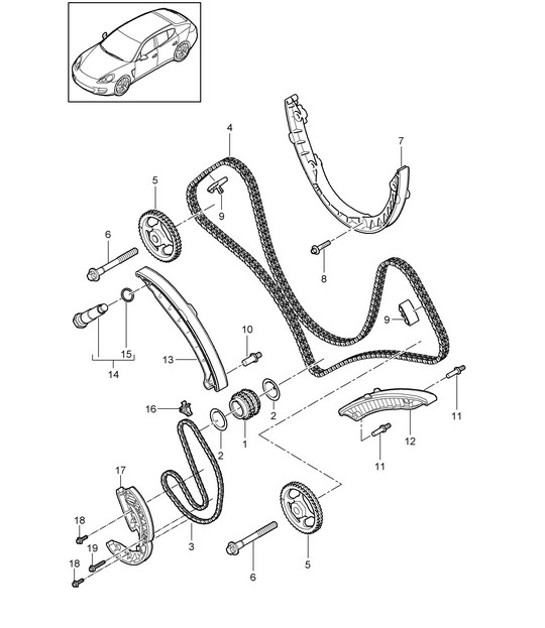 Diagram 103-070 Porsche 911 & 912 (1965-1989) Engine