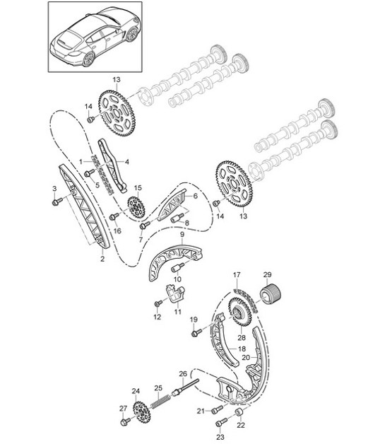 Diagram 103-080 Porsche Macan Petrol 2.0L 245Bhp 