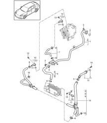 Wasserkühlung - 2 - (Modell: 4820,4840, 4870,CXPA, CXRA,CXR, CWBA,CWB, CWCA,CWC) Panamera 970 (G1) 4.8L 2010-16