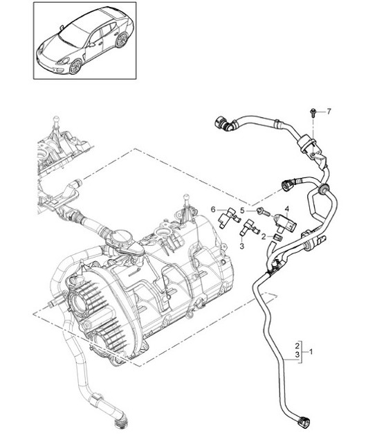 Diagram 107-010 Porsche Cayenne 3.6L 2007>> Engine