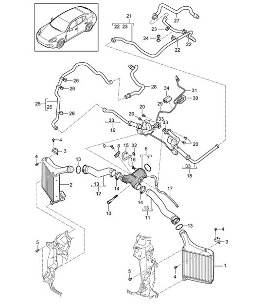 Diagram 107-062 Porsche Macan (95B) MK1 (2014-2018) Engine