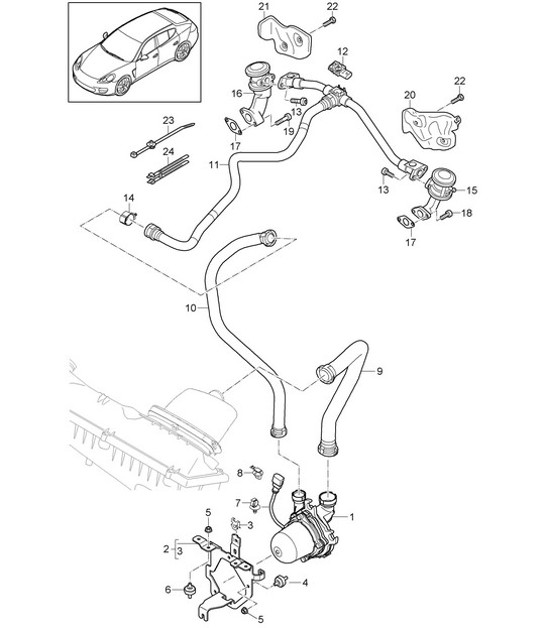 Diagram 108-010 Porsche 911 & 912 (1965-1989) Engine