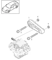Motoraufhängung / Motorhalterung (Modell: 4620,4640, CWAA,CXNA) Panamera 970 (G1) 3.6L 2010-16
