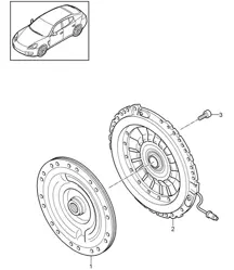 Accoppiamento ibrido (modello: CGEA,CGE, CGFA) Panamera 970 (G1) 3.0L HYBRID 2012-16