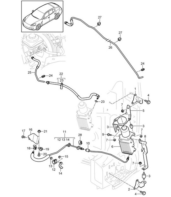 Diagram 301-020 Porsche 992 Targa 4 GTS 3.6L 