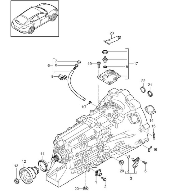 Diagram 302-010 Porsche 918 Spyder 2014-2015 