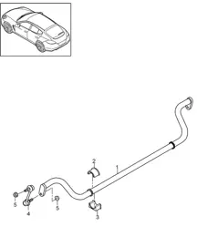 Stabilisator (PR:-351) Panamera 970 (G1) >>2013