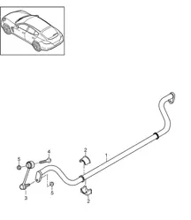 Stabilisator (PR:-351,-355) Panamera 970 (G1) 2014>>