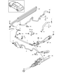 Power steering / Lines / Oil cooler (Model: 4620,4640, 4820,4840, 4870,CGEA, CGE,CGFA, CRCB,CRCC+ PR:-351) Panamera 970 (G1)  >>2013 Power steering / Lines / Oil cooler (Model: 4620,4640, 4820,4840, 4870,CGEA, CGE,CGFA, CRCB,CRCC+ PR:-351) Panamera 970 (G1)  >>2013