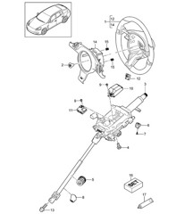 Volanti / Piantone sterzo / Albero sterzo intermedio Panamera 970 (G1) 2014&gt;&gt;