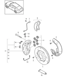 Freno a disco/Asse anteriore (Modello: 4620,4640, CRCB,CRCC) Panamera 970 (G1) 3.6L / 3.0L DIESEL >>2013