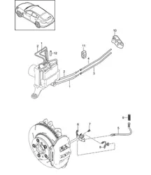 Línea de freno / Bajos / Eje trasero Panamera 970 (G1) 2010-16