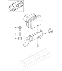 Unità idraulica/sistema freno antibloccaggio. -abs- / Controllo Panamera 970 (G1) 2010-16