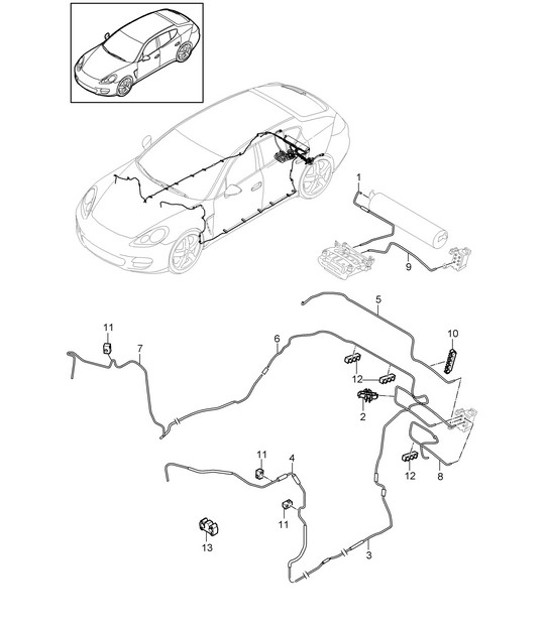 Diagram 606-010 Porsche Cayenne Turbo E-Hybrid V8 4.0L 739Hp 