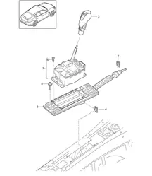 Levier sélecteur / - PDK - / Boîte de vitesses Tiptronic (PR:249,250) Panamera 970 (G1) 2010-16
