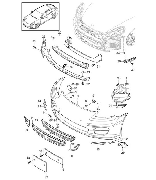 Diagram 802-000 Porsche Cayenne E-Hybrid V6 3.0L 470Hp 