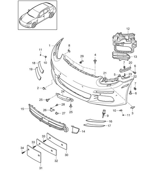 Diagram 802-002 Porsche Cayenne Turbo / Turbo S 4.8L 2007>> Body