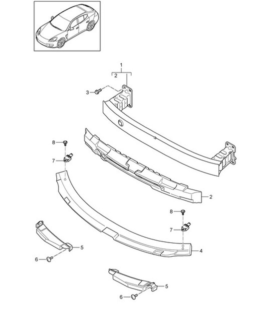 Diagram 802-007 Porsche Cayenne 9PA (955) 2003-2006 Body