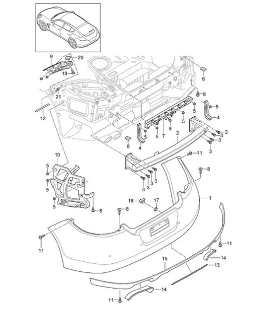 Diagram 802-020 Porsche 996 C4 3.6L 09/01-2005 Body