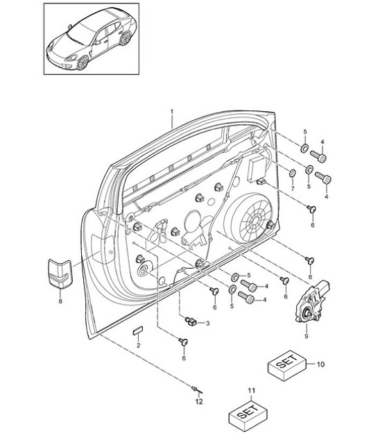 Diagram 804-030 Porsche Cayenne Turbo S E-Hybrid V8 4.0L 550Hp 