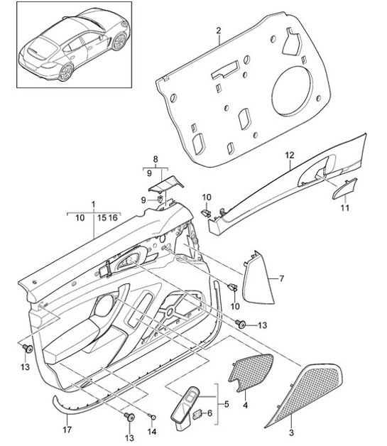 Diagram 807-006 Porsche Taycan Turbo S 
