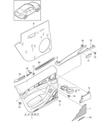 Türverkleidung - HINTEN - Panamera 970 (G1) >> 2013