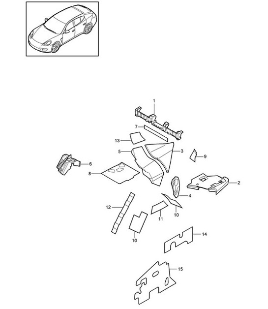 Diagram 807-076 Porsche Cayman 2.7L 987C 2006-08 Body