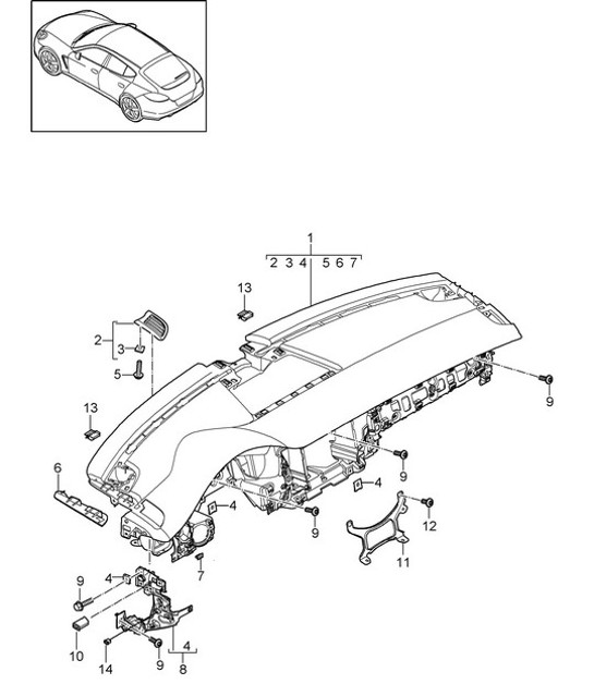 Diagram 809-000 Porsche 996 C2 3.6L 09/01-2005 Body