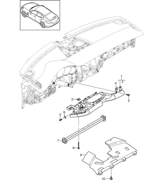 Diagram 809-010 Porsche Cayenne S V8 4.8L Petrol 400HP Body
