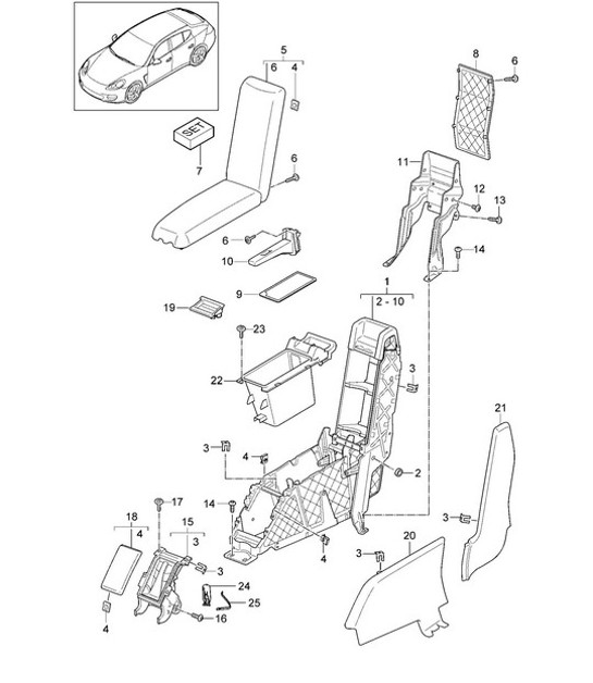Diagram 809-040 Porsche Cayman 987C/981C (2005-2016) Body