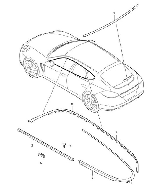 Diagram 810-010 Porsche Macan (95B) MK1 (2014-2018) Body