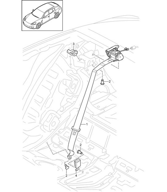 Diagram 812-005 Porsche 996 C4 3.6L 09/01-2005 Body