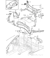 Boîte à eau Panamera 970 (G1) 2010-16