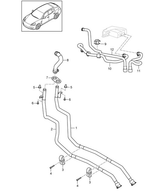 Diagram 813-055 Porsche Cayenne E-Hybrid V6 3.0L 470Hp 