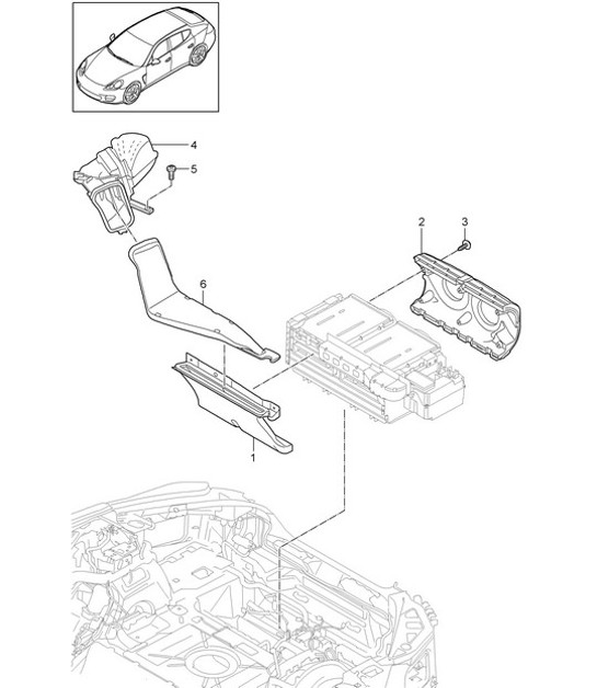 Diagram 813-065 Porsche Cayenne E-Hybrid V6 3.0L V6 340Hp 
